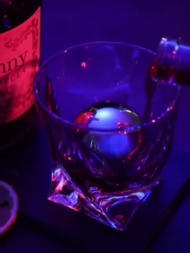 Set de 2 piedras de whisky reutilizables de acero inoxidable miniatura 7