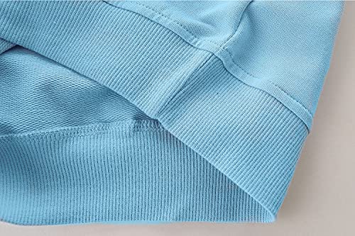 Toddler Boy's Shark Sweatshirts Clothes, Crewneck Long Sleeve Shirt Top Outfits Forest Blue 2T4