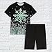 Womens Christmas Pajama Sets Printed Short Sleeve Crewneck Tops Shorts Pjs Suit Fashion Casual Festival Home Pajamas