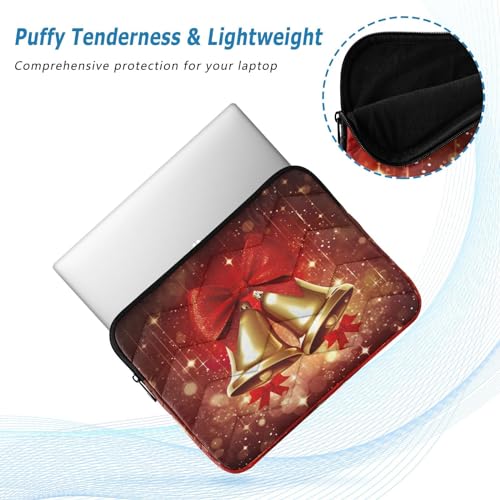 Funda para Portátil Impermeable 13-14 Pulgadas con Lazos Navideños miniatura 5