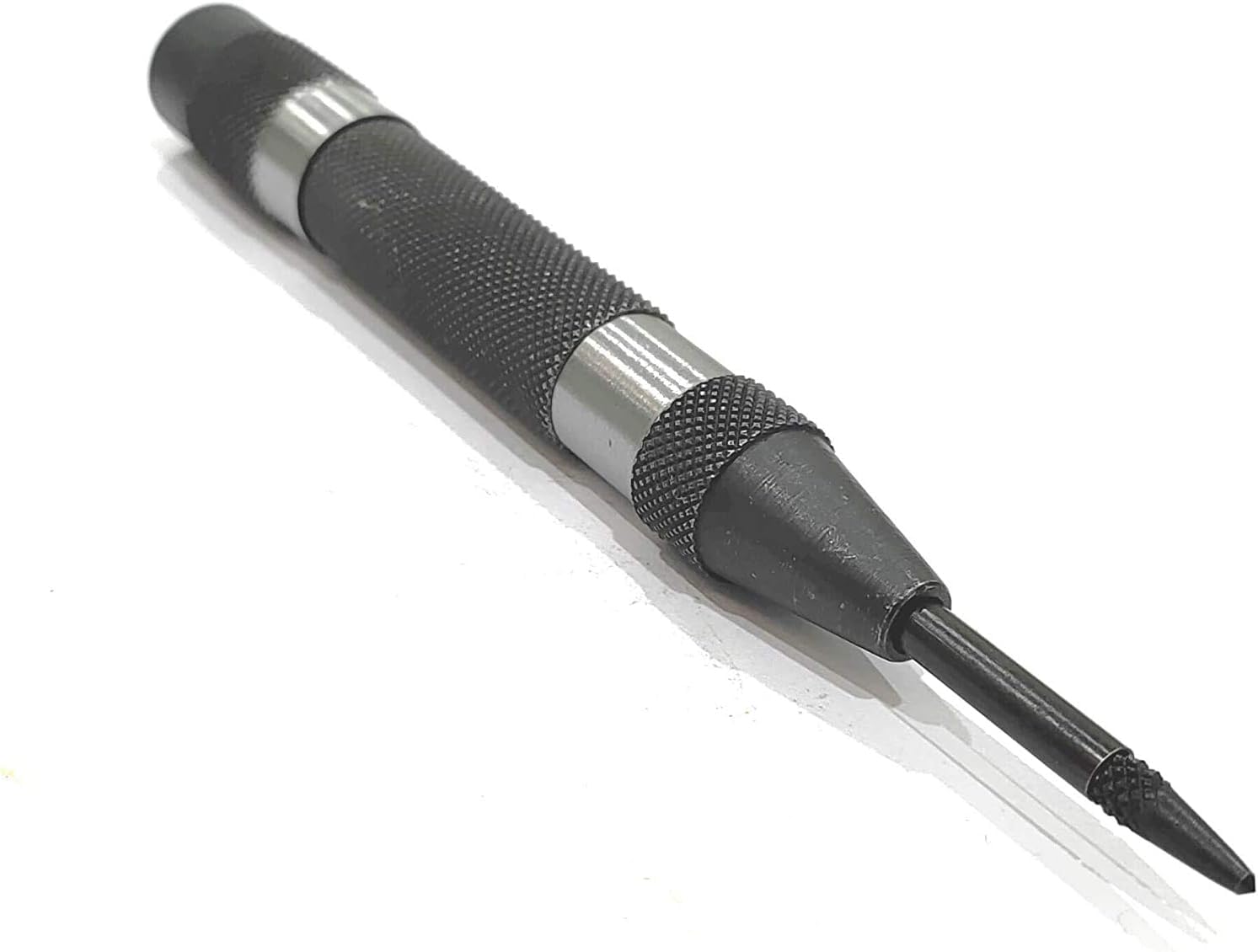 A.D. International Automatic Center Punch with Replaceable Hardened Steel Tip (Medium Duty) 1