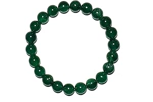 Green Jade Bracelet 8MM | Deep Green Heart Chakra Crystal Anxiety Stress Shield