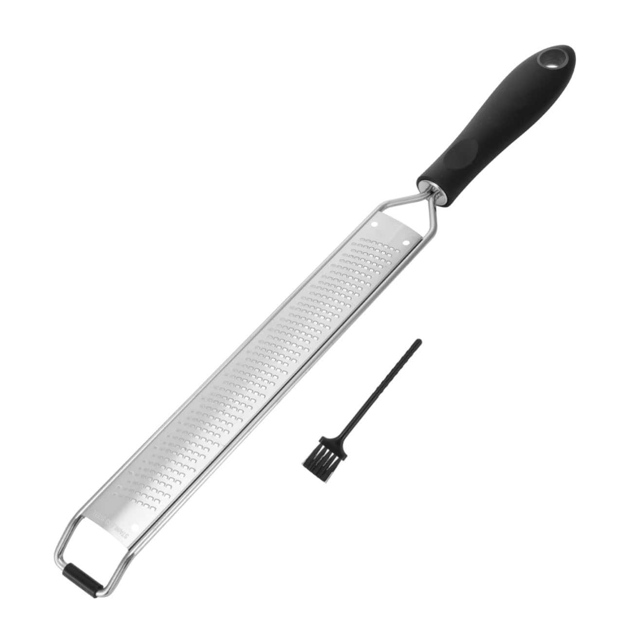 BESTYASH 1set Lemon Grater and Cheese Slicer Stainless Steel with Protective Cover and Brush for Grating Fruits Vegetables and More The Kitchen