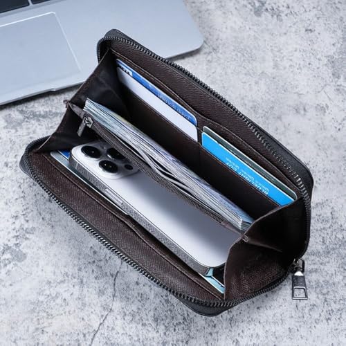 Multi-slot Portable Large Capacity Long Wallet for Men(Black)4