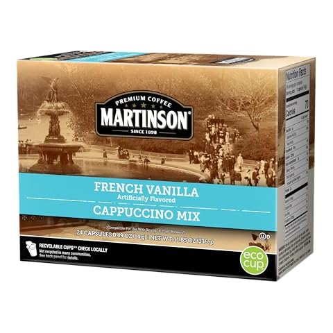 Martinson French Vanilla Cappuccino, Keurig K-Cup Brewer Compatible Pods, 24 Count (Pack of 1) Cover