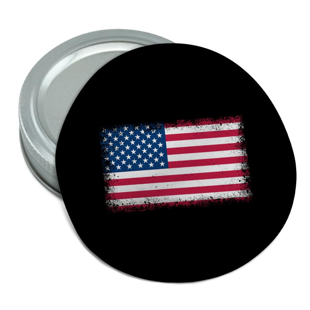 Graphics & More American Flag Distress Round Rubber Non-Slip Jar Gripper Lid Opener