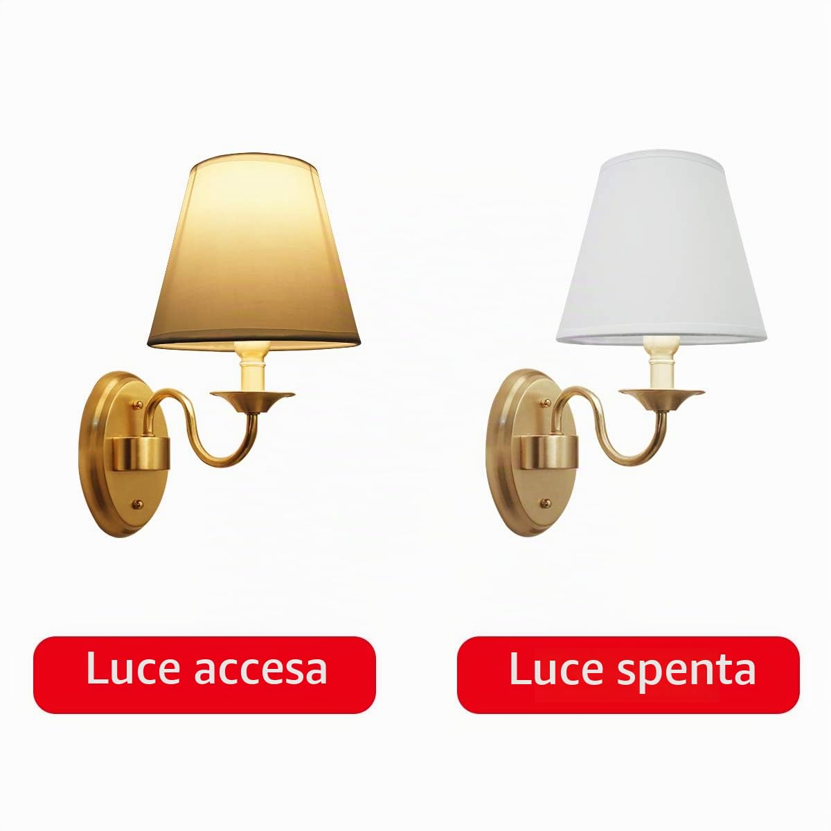2 Paralumi E14/E27 per Lampade da Tavolo,Lampadari di Cristallo,Paralume Superiore 10 cm x Altezza14 cm x Inferiore 16 cm Bianco