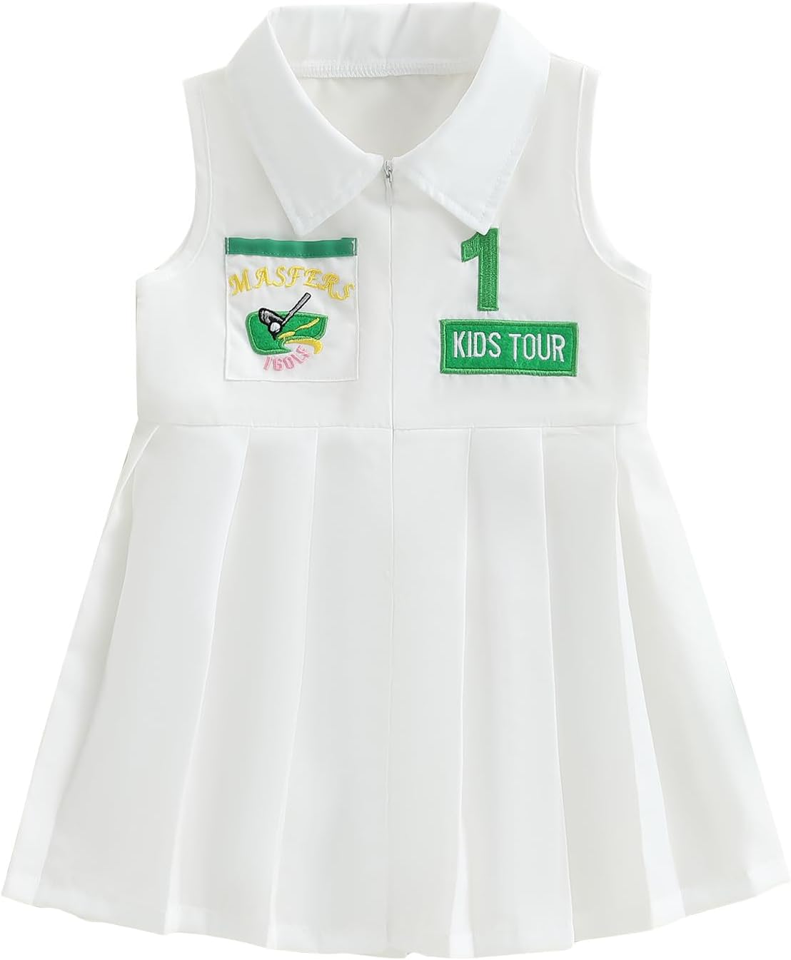 Toddler Baby Girl Golf Dress 2nd/First Birthday Outfit Hole in One Sleeveless Polo Dress Summer Masters Golf Clothes
