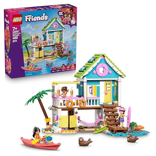 LEGO Friends Casa en la Playa con Focas - Casa de Juguete con 3 Mini Muñecos, 2 Figuras de Animales Marinos y Accesorios inc. Kayak y Tabla de Surf - Regalo de Cumpleaños para Niñas de 7+ Años - 42699 | Ya disponible en tu tienda friki favorita! En mundofriki.es!