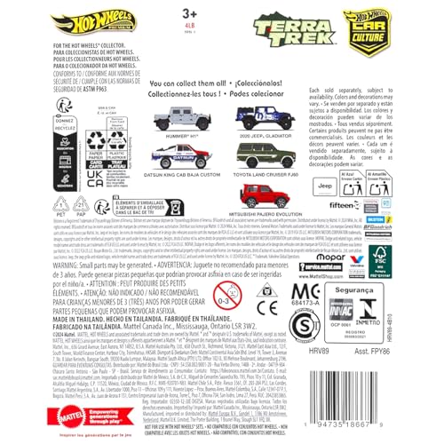 Hot Wheels Terra Trek Off-Road Set 5 Carros Die-Cast miniatura 7