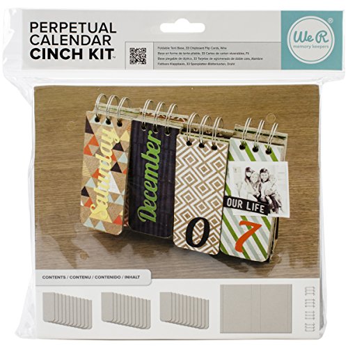 We R Memory Keepers 62361 Cinch Perpetual Calendar Kit, 8.75-Inch by 9.25-Inch