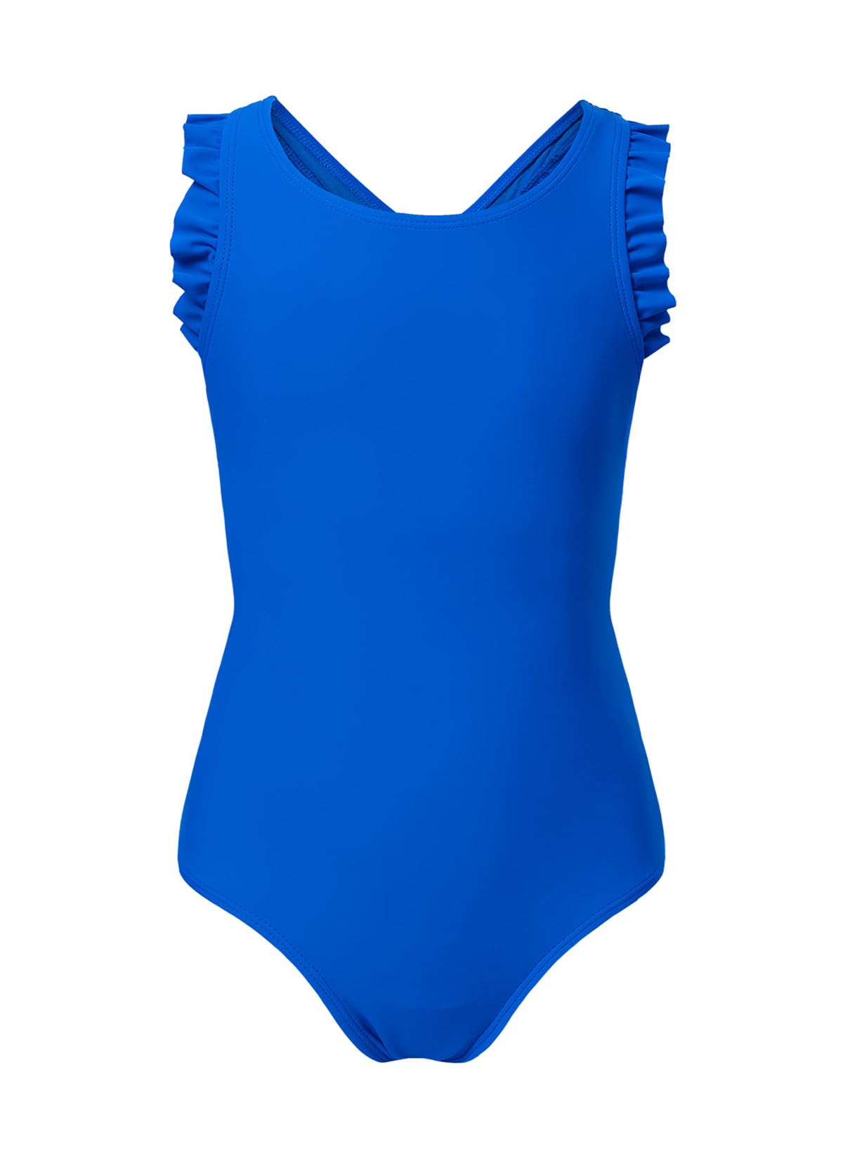 blibean Kid Girls Swimsuit One Piece Ruffle Sleeve Bathing Suits 6-15 Year