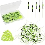 JSHANMEI Bobber Stops, Fishing Floats Bobber Stoppers for Fishing Line, String Knots with Beads (50pcs)