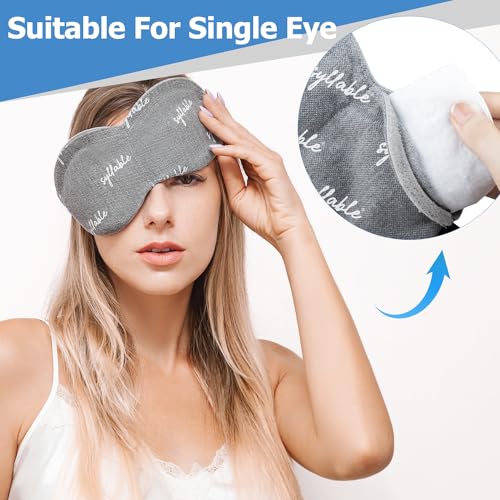 Máscara de olhos aquecida, máscara de microondas para olhos secos, compressa quente para olhos úmido