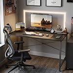 Cubiker Small Computer Desk, 32 inch Home Office Kids Desk for Bedroom and Small Spaces, Modern Simple Cheap Table for Studying, Writing, Working, Dark Black - Image 2