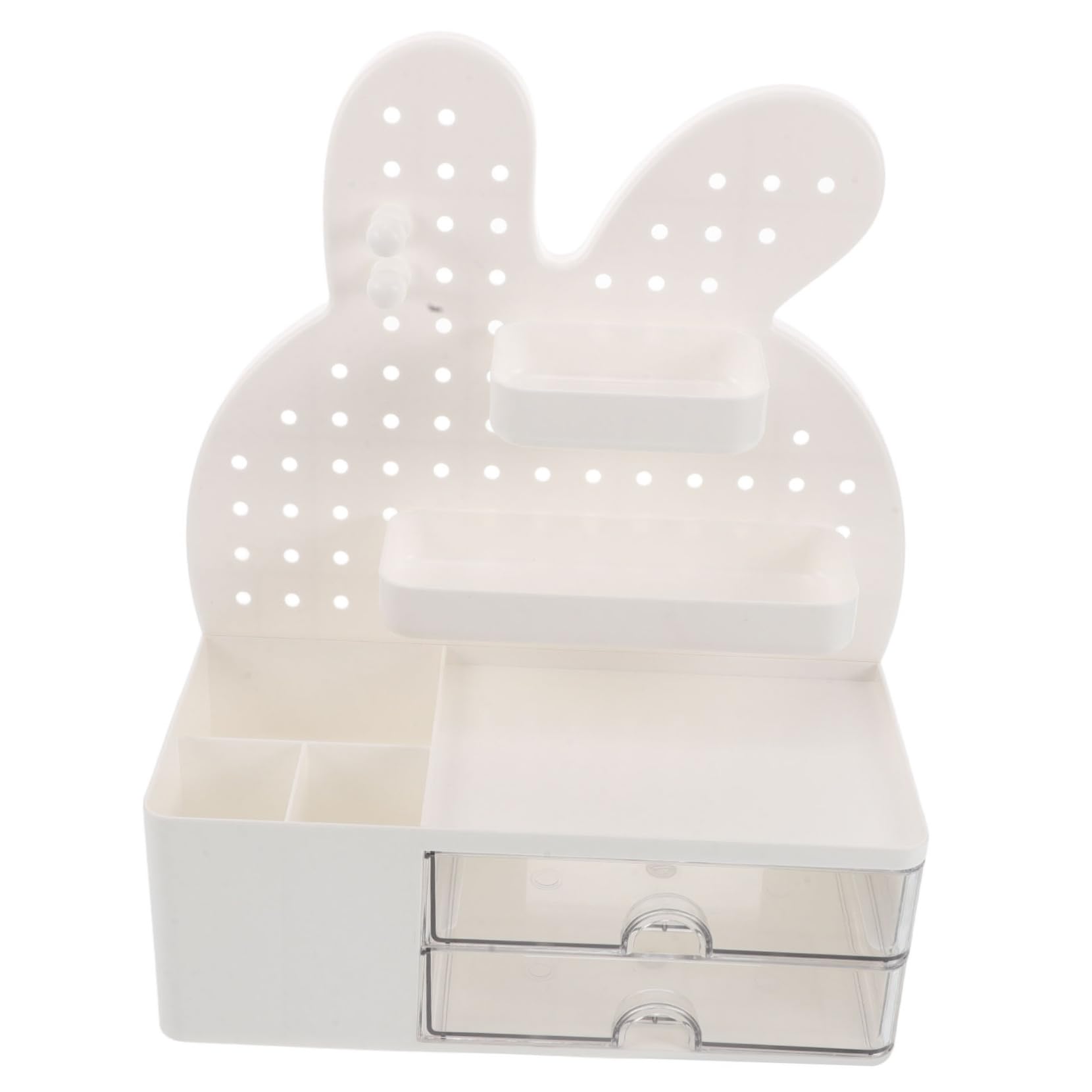 SOLUSTRE Organizer Scrivania Bunny Shape Con Portaoggetti Kawaii Per Cancelleria Pen Holder Multifunzionale Per Design Accattivante Per