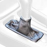 RedlineGoods Shift Boot Compatible with Acura NSX 1991-05. Tailor Made - not Universal. Genuine top-Grade Italian Gray Leather with Black Thread
