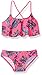 Kanu Surf Girls' Heather Paisley Flounce Bikini Swimsuit