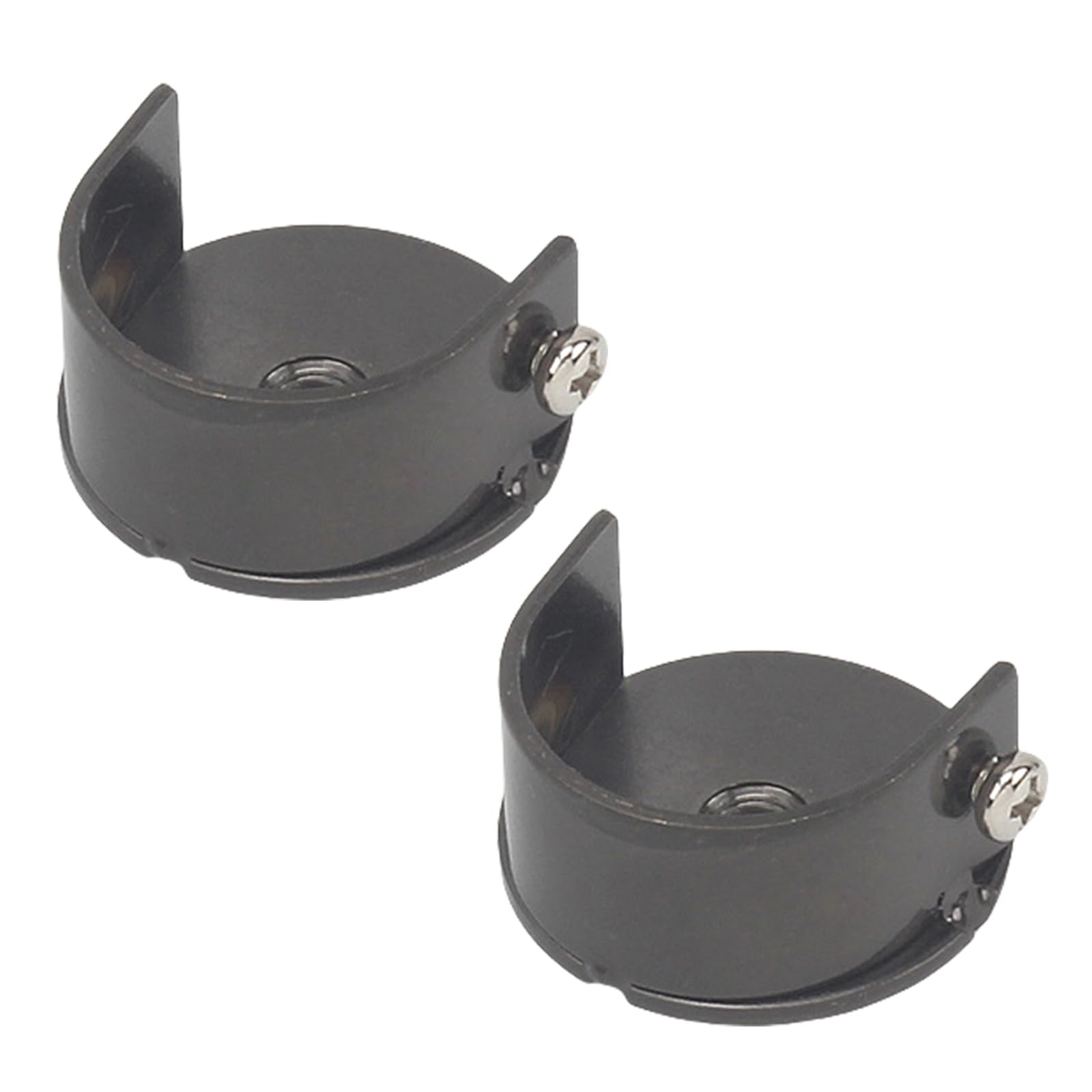 Mekalero 2pcs Curtain Rod Brackets Wall Mount Rod Bracket Set for 28mm Rods for Living Room or Bedroom Modern Bracket