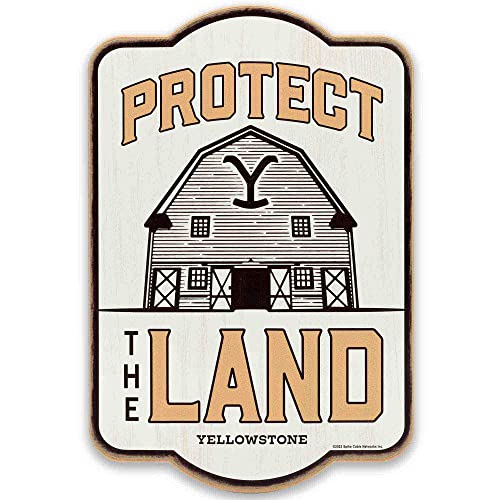 Yellowstone TV Show Protect the Land Wood Wall Decor - Yellowstone Quote Wall Art for Living Room or...