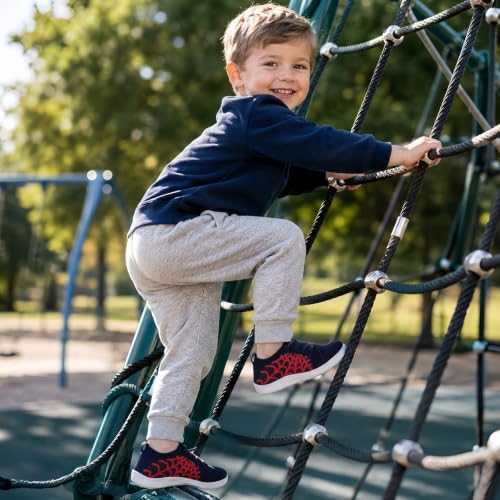 Image of JOINFREE Toddler Shoes Girls Boys Wide Barefoot Shoes Minimalist Walking Sneakers Zero Drop Slip on Tennis Shoe Breathable Naturally Flexible