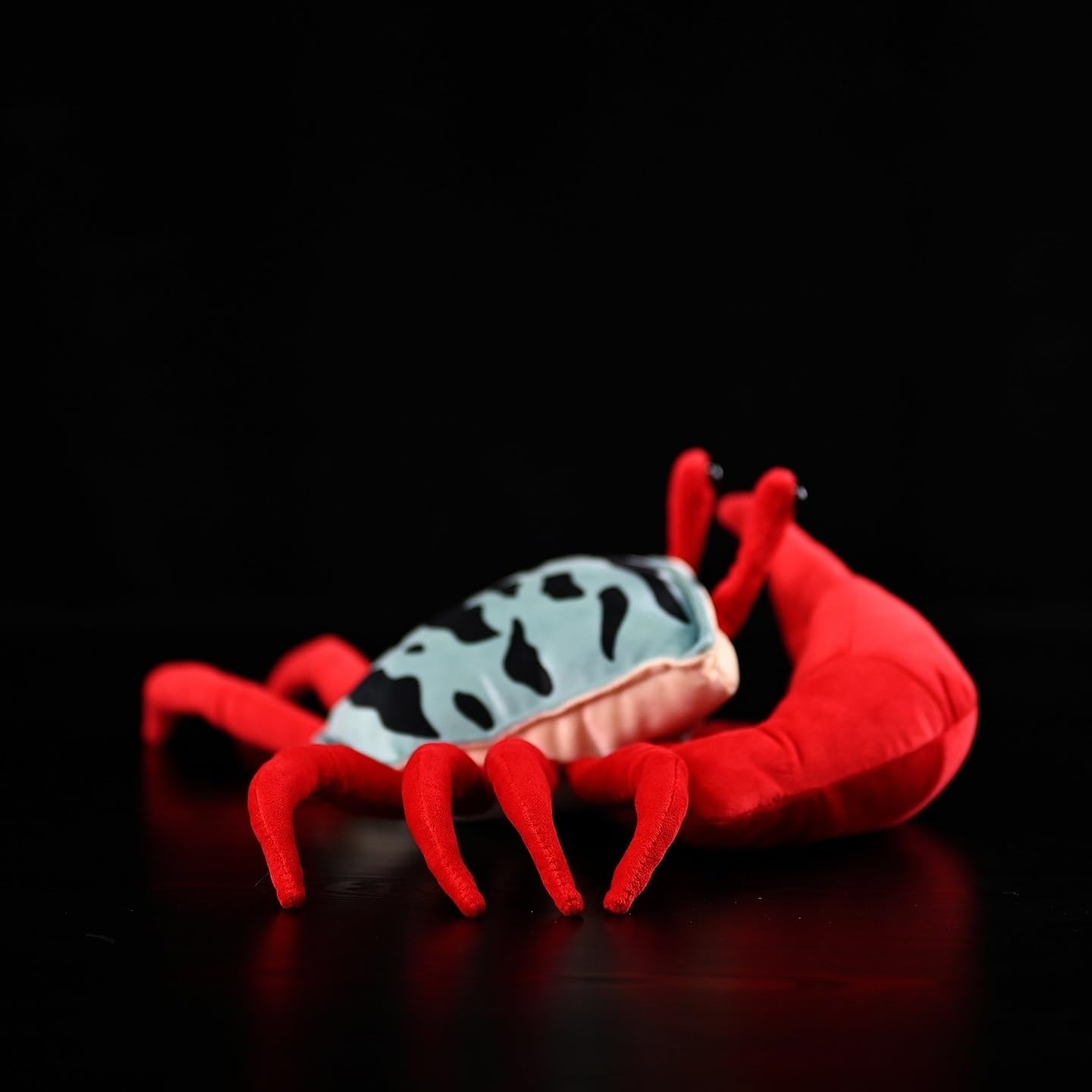 Simpatico granchio violinista peluche farcito rosso bambola