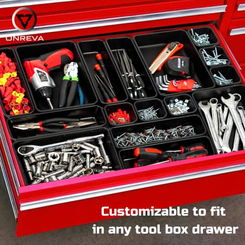 ONREVA 32pcs Tool Box Organizer Tray Dividers Set, Toolbox Organizer