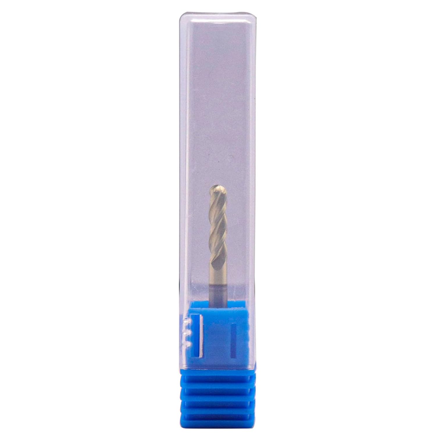 Ball Nose Solid Carbide End Mill Cutter Set(5Pcs 1/8in) - ZrN Coated, 3 Flute, 37° Helix, 1/8" Cutting Diameter, 1/8" Shank Diameter, 1/2" LOC, 1-1/2" OAL for Milling Aluminum and Copper