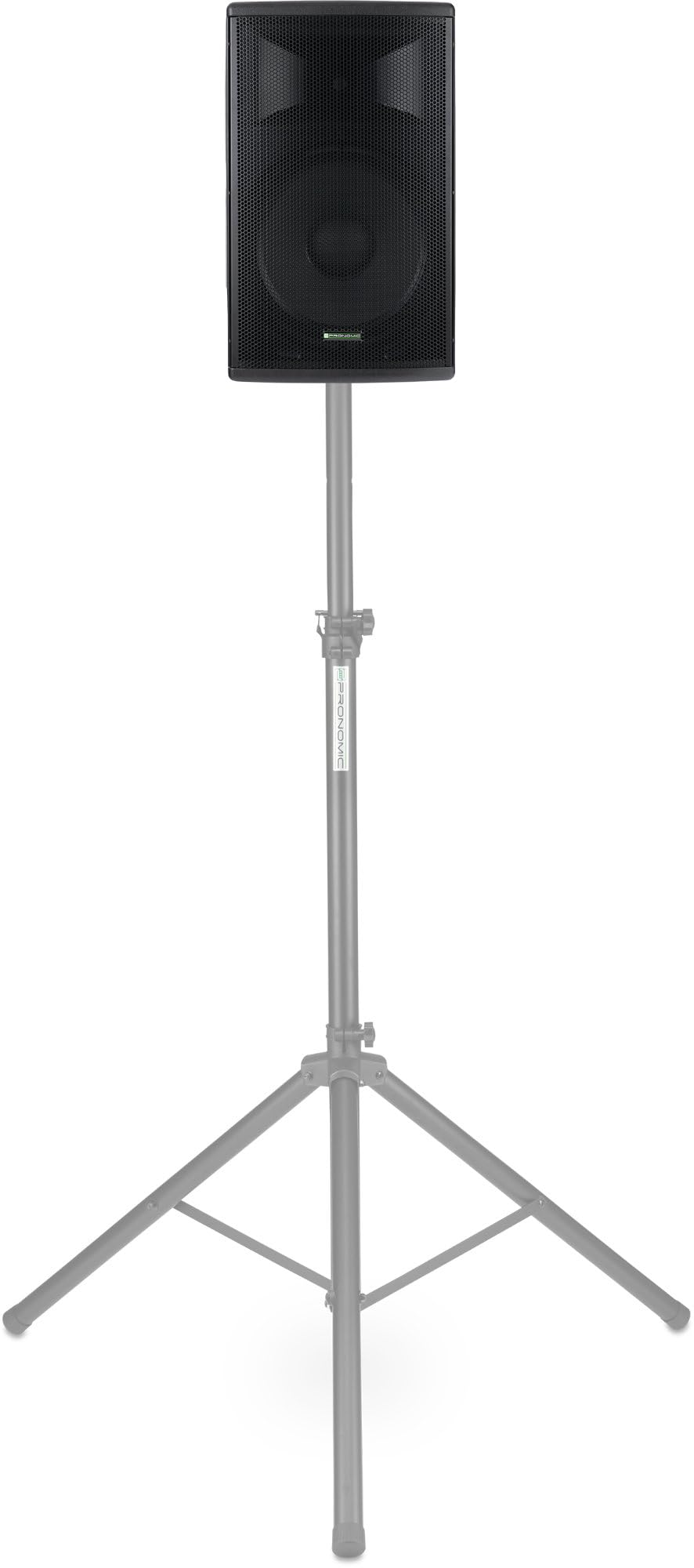 Pronomic E-210 MA - Aktive 2-Wege Box - Leistung: 100 Watt (RMS) - 10" Woofer + 1,0" Kompressions-Treiber - Bluetooth-Empfänger und MP3-Player mit USB/SD - Monitorschräge