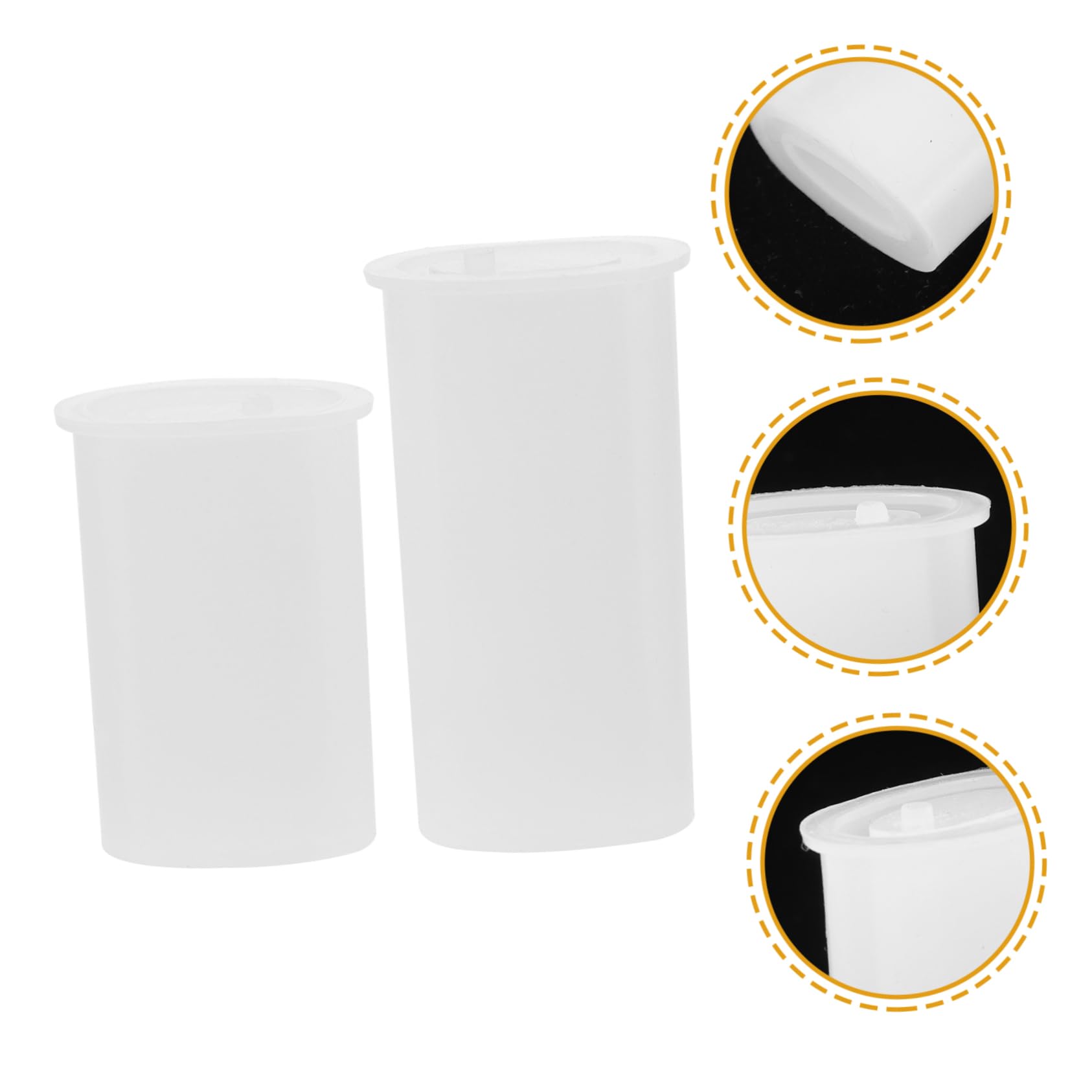 Lot De 5 Moules En Silicone Pour Créatifs Antiadhésifs Et Flexibles Pour Projets 2 Pièces X 5