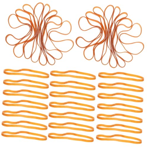 WEKAMOS 丈夫な広輪ゴム 伸縮性あり 大きめ 厚手 持ち運び便利 ファイルフォルダーやゴミ箱 事務用品の結束に 頑丈で耐久性のあるゴムバンド