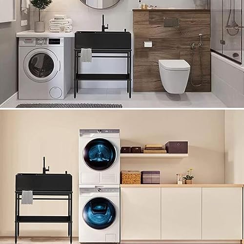 Meuble d'évier de cuisine compact autoportant en acier inoxydable