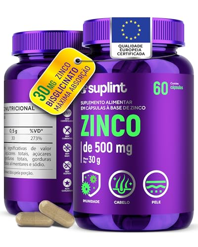 Zinco 30MG | Suporte Nutricional para o Sistema Imunológico, Pele...