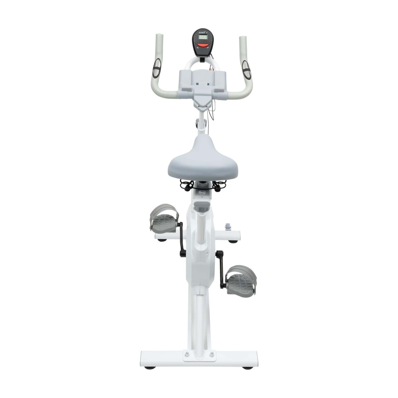 Cyclette con resistenza regolabile, volano silenzioso, con monitor LCD, supporto per tablet, per casa, fino a 80 kg