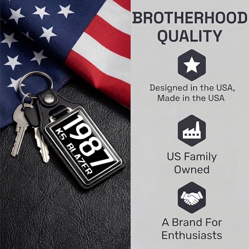 Image of Brotherhood Car Key Chain for K5 Blazer - Classic Models Keychain for Men and Women Gift Key Ring