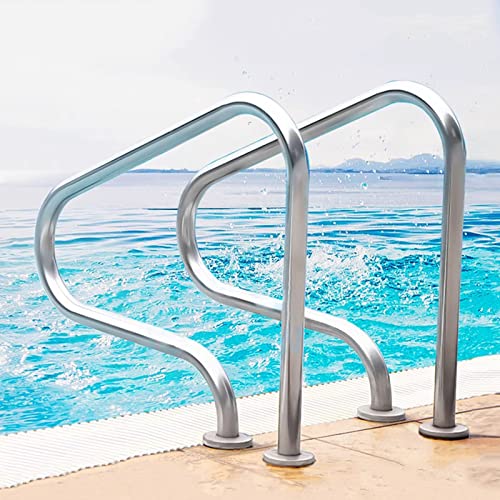 Barandilla para piscina de acero inoxidable 80x80 cm miniatura 1