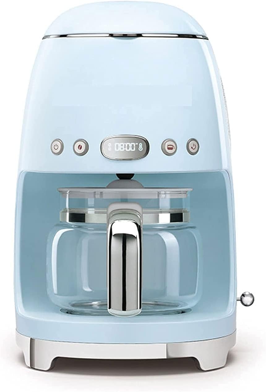 Coffee Maker Nostalgia Retro 10-Cup Programmable Coffee Maker,Automatic Shut-Off & Keep Warm,Blue Coffee Machine