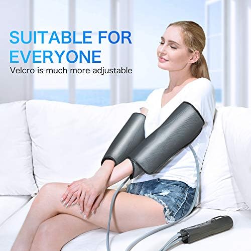 ezoubuy Smart Air Compression Leg Massager,Foot Calves Massage for Pain Relief and Blood Circulation- MultiColour