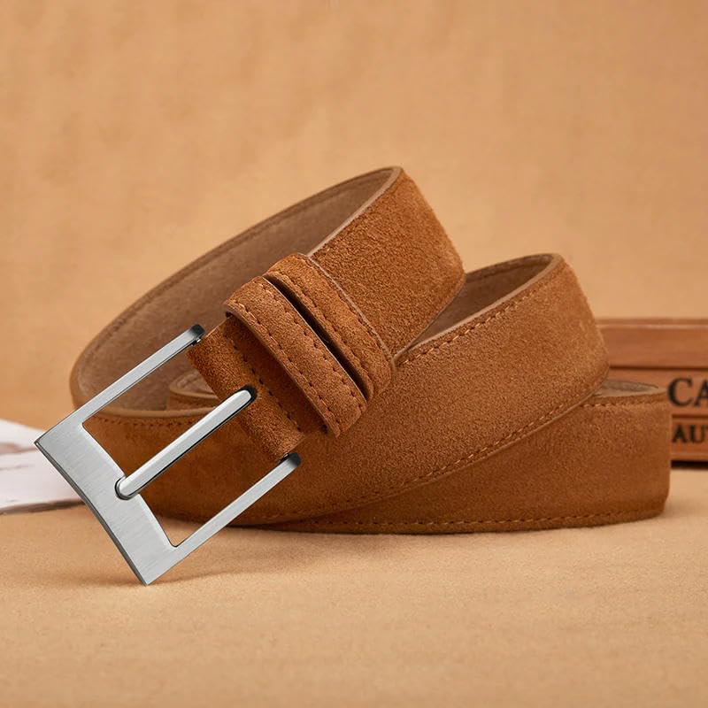 Men'S Fashion Versatile Casual Pin Buckle Leather Belt Suitable For Shorts Casual Wear Jeans3