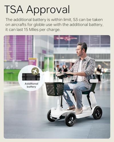 Image of PAISEEC S3 Mobility Scooters for Seniors, 25 /40 Miles Long Range, 2-Step Folding Mobility Scooter for Adults, 300 lbs Capacity, AI Speed Control, All Terrain Mobility Scooter