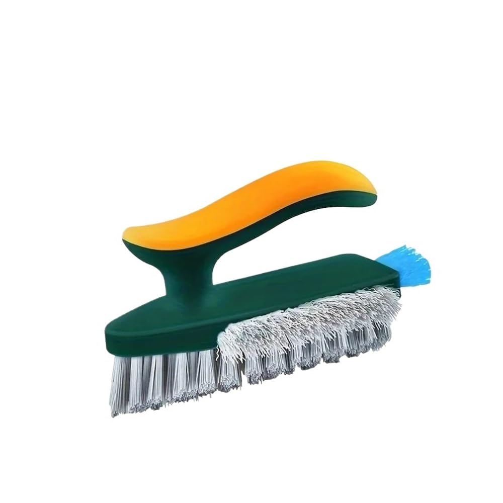 Sunrrafck Green 1Pc 4 In 1 Brush Squeegee For Gap Groove Cleaning Tool Glass Scraper Kitchen Bathroom Floor Tire Cleaner Brushes Home(Green)