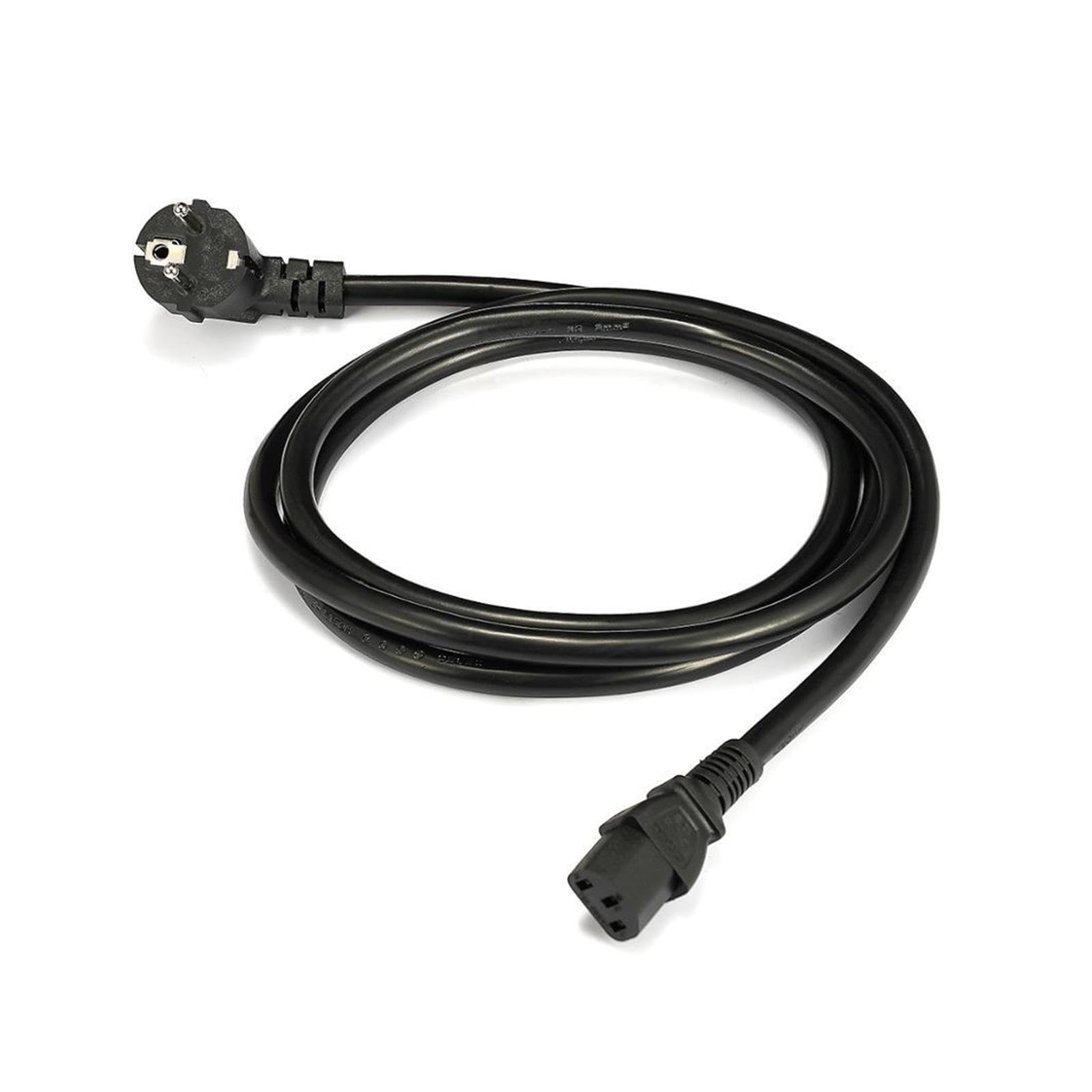 Cable con Enchufe Europeo IEC C13, Cable de extensión de alimentación del Ordenador, 1,2 m, 1,5 m, 3m, 14AWG, Cable de energía UE for Monitor, Impresora PSU(5m)