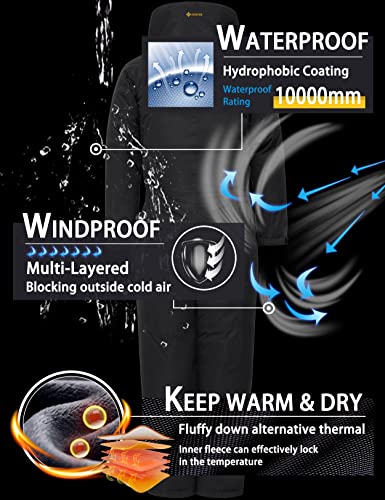 GEMYSE Kids One Pieces Ski Suits Jumpsuits Boys Girls' Winter Outdoor Snowboarding Waterproof Snowsuits4