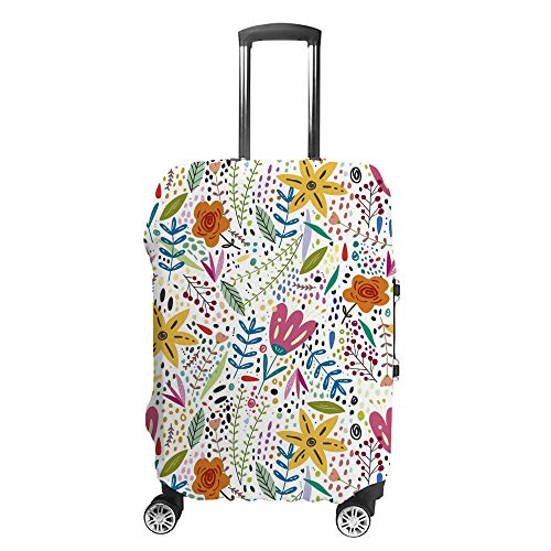 Housse pour bagages lavable fleurie pour repérer sa valise à l'aéroport