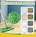 8 Pack Chenille Mop Pads, Reusable Microfiber Mop Refills for 10''–12'' Flat Mops, Washable Wet & Dry Floor Pads for Hardwood, Tile, Compatible with Swiffer Sweeper