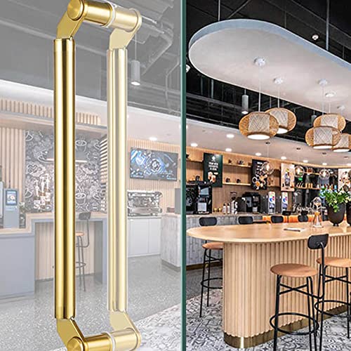 Poignée de porte en acier inoxydable robuste double face 32 pouces
