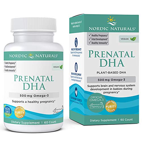 Nordic Naturals Vegan Prenatal DHA - Vegetarian Prenatal DHA Supplement Supports a Healthy