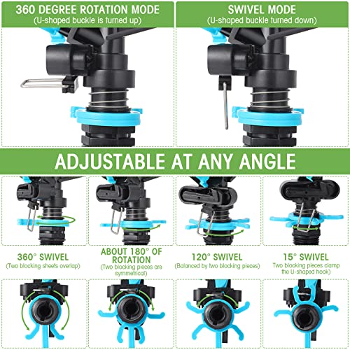 Arroseur automatique de pelouse rotatif 360 à haute performance de diffusion - 7