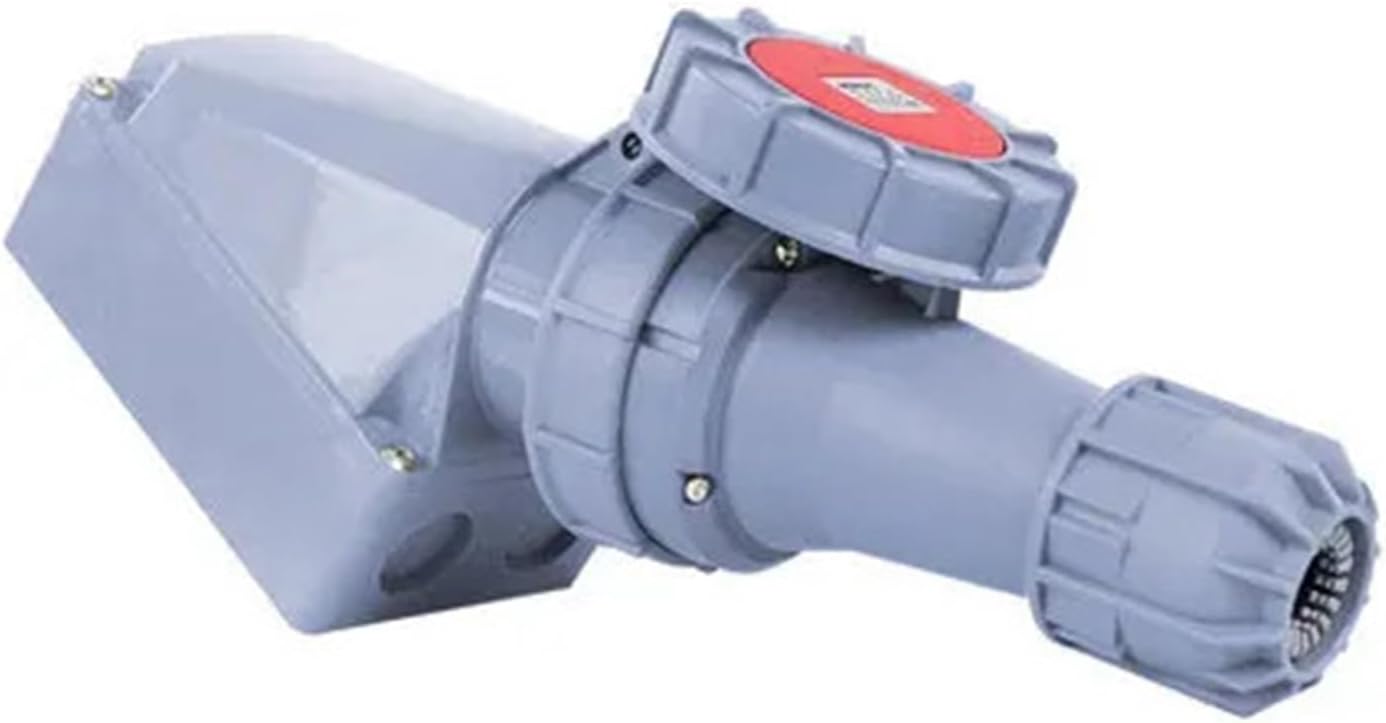 1pcs IP67 Industrial Plug and Socket 63A 125A 3P/4P/5P PA66 Wall Mounted Socket Panel Mounted 220V 250V 380V 415V(Wall Socket 63A 5P)