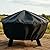 Sunnydaze Round Outdoor Fire Pit Cover - Weather-Resistant Heavy-Duty PVC with Drawstring Closure - Black - 36-Inch